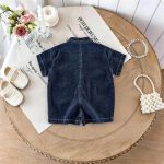 【66-100cm】ロンパース ベビー デニム オールインワン - 画像 (5)