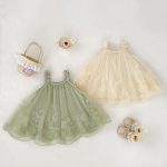 【73-120cm】ワンピース ベビー 可愛い 無地 キャミソール - 画像 (8)
