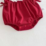 【66-90cm】ロンパース ベビー イチゴ柄 レッド - 画像 (13)