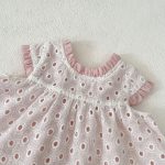 【66-100cm】トップス＆ブルマ ベビー  ピンク 蝶結び付き ドット - 画像 (16)