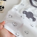 【73-110cm】セットアップ ベビー 車ロゴノースリーブ&チェックパンツ - 画像 (12)