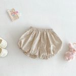 【66-100cm】セットアップ ベビー フリル襟トップス&フラワーパンツ - 画像 (12)