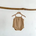 【66-90cm】ロンパース ベビー チェックor小花柄 キャミソール - 画像 (19)