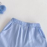 【73-120cm】セットアップ ベビー 学院風 ストライプセット - 画像 (14)
