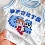 【73-120cm】セットアップ カートゥーン ノースリープ キャミ2点セット - 画像 (16)