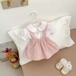 【66-80cm】シャツ&サロペットセット ベビー うさぎ 刺繍 - 画像 (6)