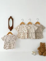 【66-100cm】セットアップ ベビー 小花柄ORレモンワッフル - 画像 (9)