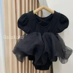 【73-110cm】ロンパース シンプル メッシュ おしゃれ - 画像 (6)