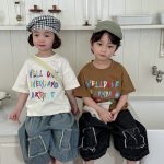 【80-140cm】半袖Ｔシャツ レタード カラフル 合わせやすい - 画像 (14)