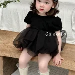 【73-110cm】ロンパース シンプル メッシュ おしゃれ - 画像 (3)