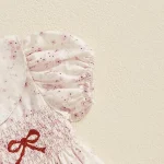 【59-90cm】ロンパース ベビー リボン パフスリーブ - 画像 (16)