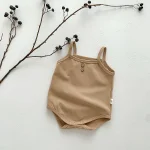 【66-90cm】ロンパース ベビー チェックor小花柄 キャミソール - 画像 (28)