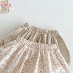 【66-100cm】セットアップ ベビー フリル襟トップス&フラワーパンツ - 画像 (17)
