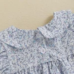 【59-90cm】ロンパース ベビー リボン パフスリーブ - 画像 (9)