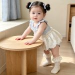 【66-90cm】ロンパース ベビー ブルー フリル 可愛い - 画像 (11)