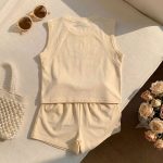 【80-130cm】セットアップ キッズ服 スポーツ ウェアベスト&ショートパン2点セット - 画像 (10)