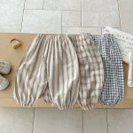 【73-110cm】パンツ ベビー 韓国風 ストライプorチェック - 画像 (31)