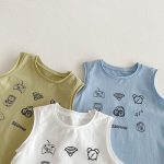 【73-100cm】ベスト ベビー アイコン柄 タンクトップ - 画像 (15)