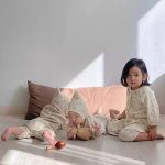 【66-90cm】ロンパース ベビー 帽子付き 花柄 プリント - 画像 (6)