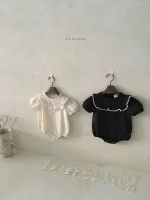 【66-90cm】ロンパースorトップス ベビー 韓国風 フリル襟 - 画像 (13)