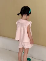 【80-150cm】セットアップ 女の子 リンクコーデリネン - 画像 (19)