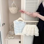 【73-100cm】トップス ベビー セーラー 折り襟 ボーダー - 画像 (11)