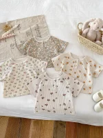 【66-100cm】セットアップ ベビー 小花柄ORレモンワッフル - 画像 (16)