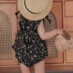 【66-100cm】セットアップ ベビー 小花柄 ノースリープ - 画像 (6)