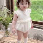 【66-90cm】ロンパース ベビー フランス風 ローズ - 画像 (6)