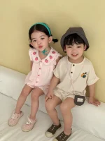 【80-150cm】セットアップ 女の子 リンクコーデリネン - 画像 (10)