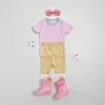 【73-100cm】セットアップ ベビー 韓国風 バイカラー - 画像 (10)