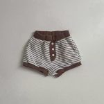【73-100cm】セットアップ ベビー ボーダーキャミソール&ショートパンツ - 画像 (9)