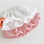 【80-130cm】ショートパンツ 女の子 無地 蝶結び セットアップ - 画像 (17)