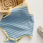 【66-90cm】ロンパース ベビー キャミソール ボーダー - 画像 (4)