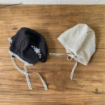 【66-90cm】ロンパース ベビー ボンネット付き 刺繍襟 - 画像 (31)