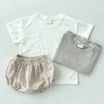 【66-100cm】ボトムス ベビー チェックor熊柄 かわいい - 画像 (9)