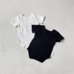 【66-90cm】ロンパース ベビー 韓国風 無地 シンプル - 画像 (6)