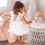 【66-90cm】ロンパース ベビー ふわふわ チュール プリンセスドレス - 画像 (8)