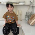【80-140cm】半袖Ｔシャツ レタード カラフル 合わせやすい - 画像 (18)