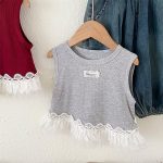 【90-130cm】トップス 女の子 レース フリル付き - 画像 (6)