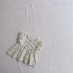 【73-100cm】セットアップ ベビー 肩フリル シンプル - 画像 (14)
