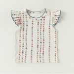【73-100cm】トップスorショーツ ベビー 花総柄 プリント - 画像 (7)