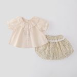 【73-100cm】セットアップ ベビー 可愛い ウサギ ブラウス＆パンツ - 画像 (6)