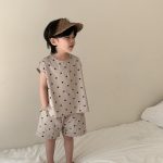 【80-130cm】セットアップorワンピース ノースリーブ ドット - 画像 (11)