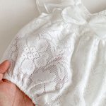 【66-100cm】ロンパース ベビー ホワイト 蝶結び - 画像 (10)