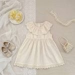 【66-90cm】ロンパースorワンピース 姉妹服 フリル ノースリーブ - 画像 (12)