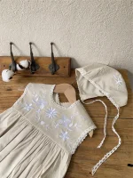 【66-90cm】ロンパース ベビー ボンネット付き 刺繍襟 - 画像 (25)
