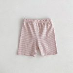 【80-130cm】セットアップ ハートTシャツ&ボーダーショーツセット カジュアル - 画像 (13)