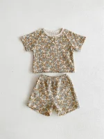 【66-100cm】セットアップ ベビー 小花柄ORレモンワッフル - 画像 (46)