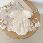 【66-90cm】ロンパース ベビー レース プリンセス - 画像 (9)